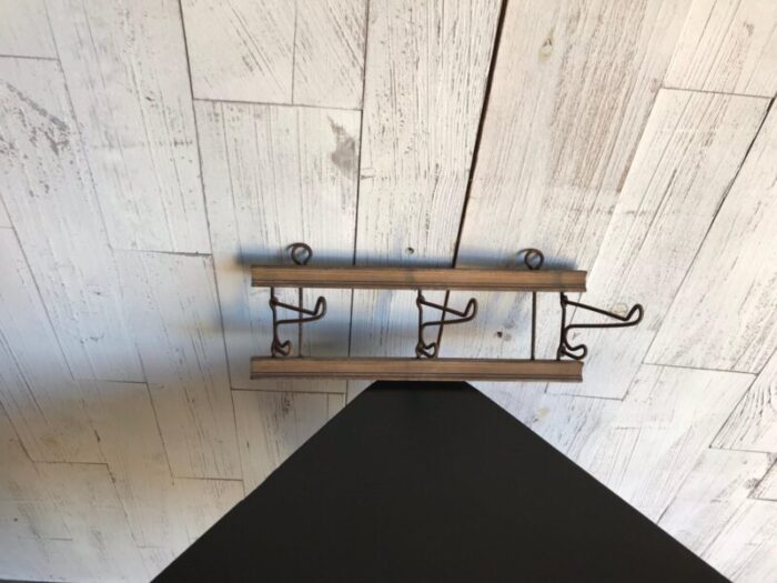 antique wood and iron rack 2