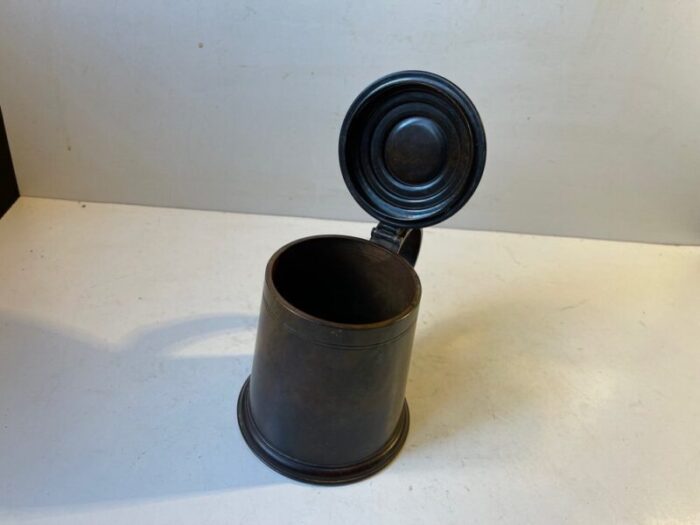 art deco beer mug in patinated bronze 1930s 4