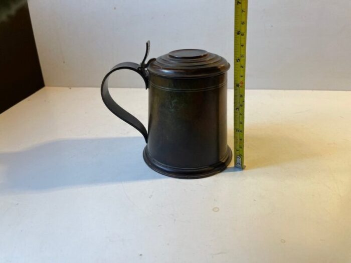 art deco beer mug in patinated bronze 1930s 5