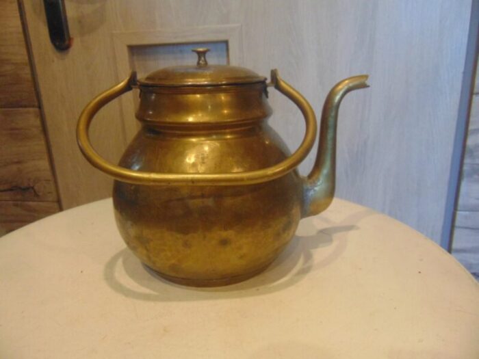 art deco brass kettle 4