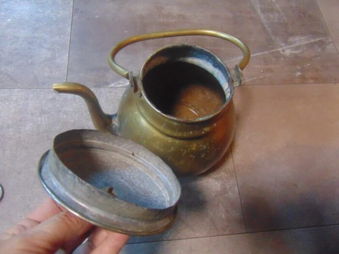 art deco brass kettle 6