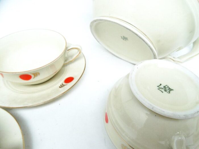 art deco coffee set by johann wolfgang hammann for katzhuette germany 1960s set of 15 11