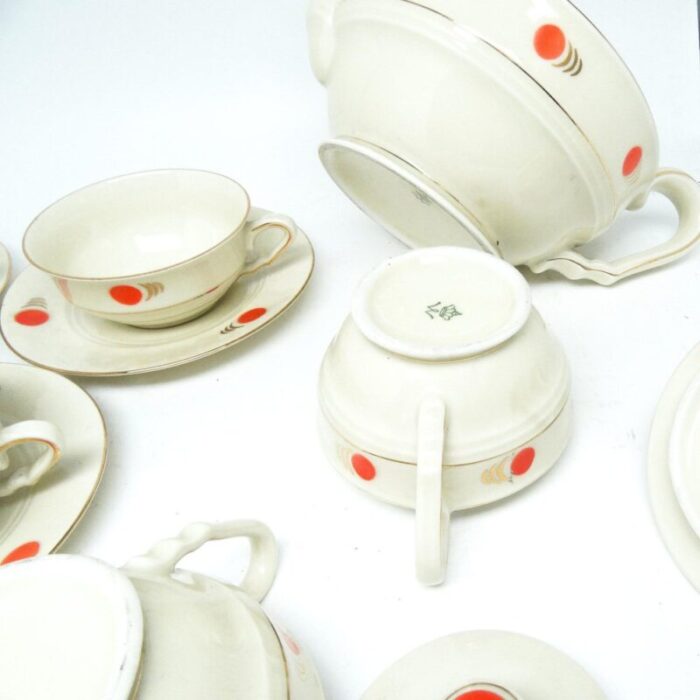 art deco coffee set by johann wolfgang hammann for katzhuette germany 1960s set of 15 8