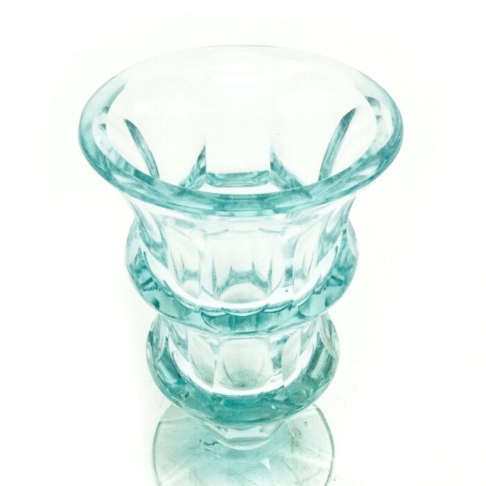 art deco crystal vase from niemen glassworks poland 1930s 3