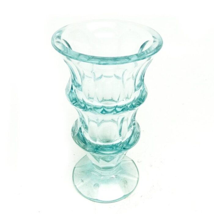 art deco crystal vase from niemen glassworks poland 1930s 5