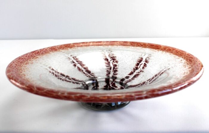 art deco ikora glass bowl by karl wiedmann for wmf 1930s 1