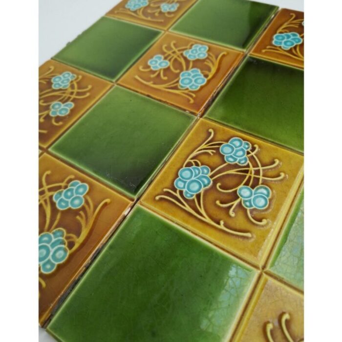 art deco relief tiles by gilliot freres for hemiksem 1920s 5