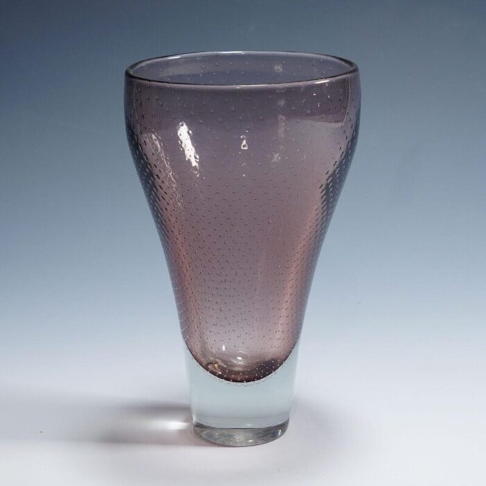 art glass vase by gunnel nyman for nuutajarvi notsio 7588