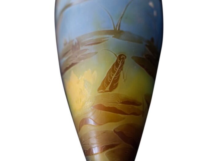 art nouveau galle nenuphars vase 1910s 4