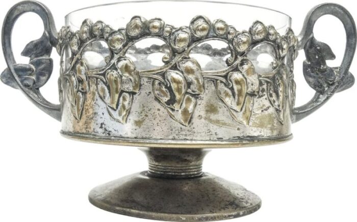 art nouveau sugar bowl from braci buch poland 1890s 1