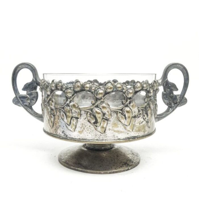 art nouveau sugar bowl from braci buch poland 1890s 3