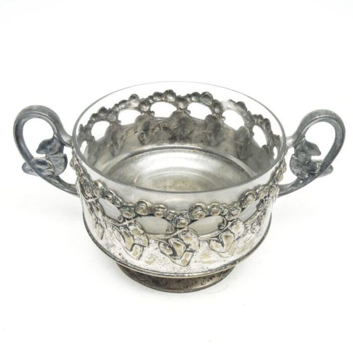 art nouveau sugar bowl from braci buch poland 1890s 4