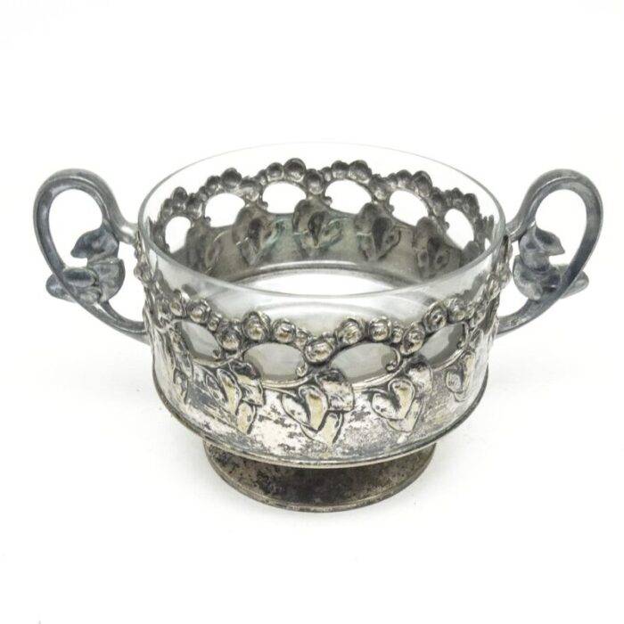 art nouveau sugar bowl from braci buch poland 1890s 6