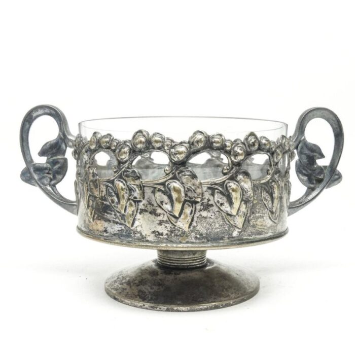 art nouveau sugar bowl from braci buch poland 1890s 8