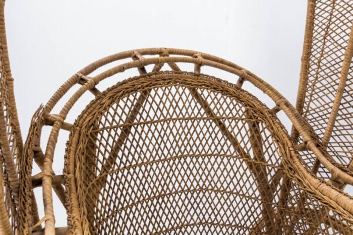 asian wicker and bamboo rickshaw mid 20th century 12