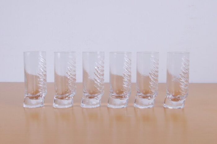 azteca glasses by fabio frontini for arnolfo di cambio set of 6 11