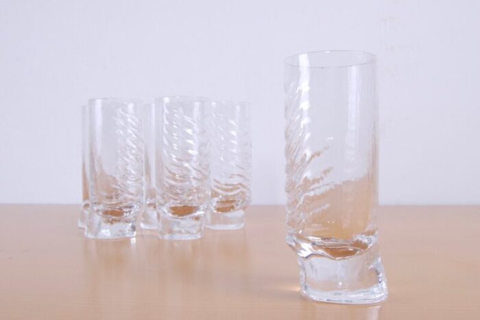 azteca glasses by fabio frontini for arnolfo di cambio set of 6 12