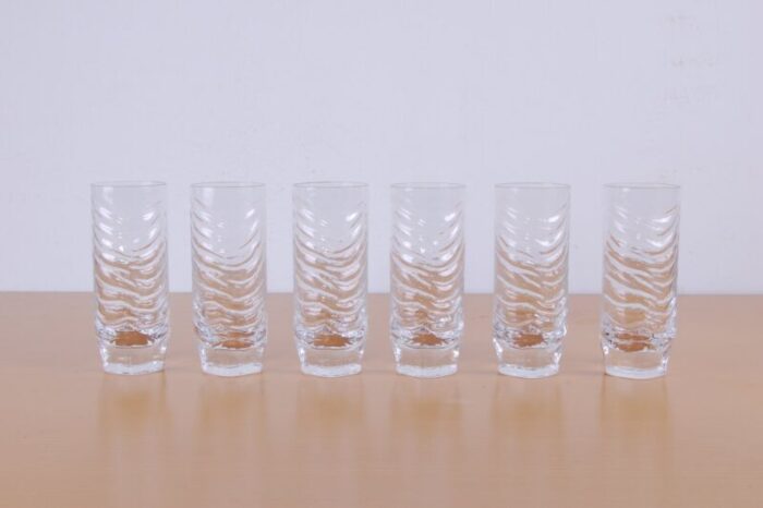 azteca glasses by fabio frontini for arnolfo di cambio set of 6 2