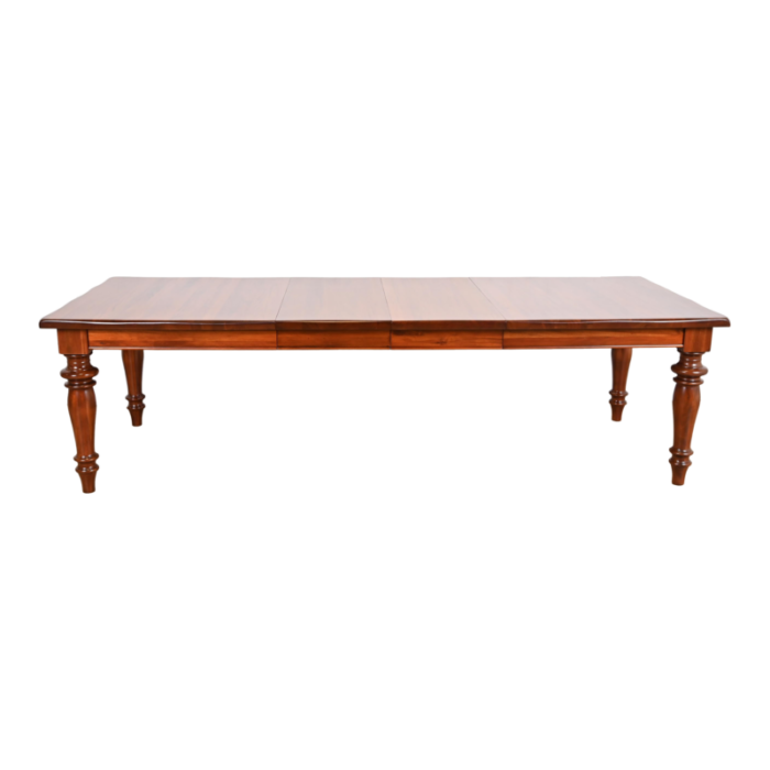 baker furniture english country solid mahogany farmhouse harvest dining table newly refinished 6107