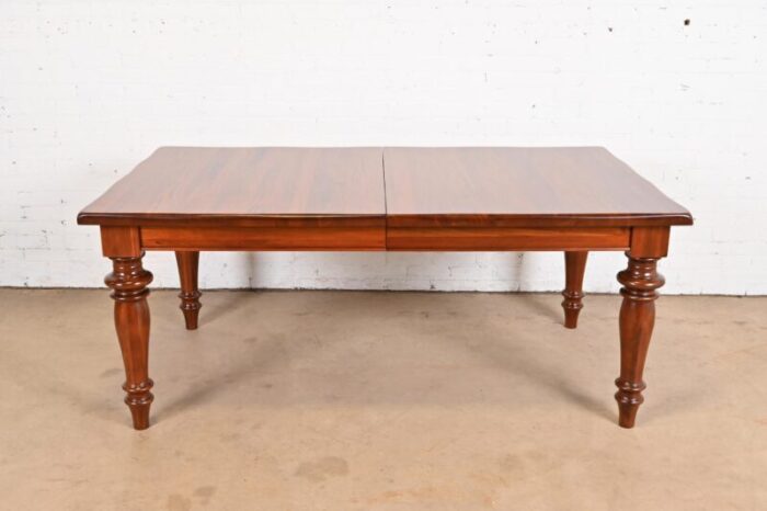 baker furniture english country solid mahogany farmhouse harvest dining table newly refinished 6264