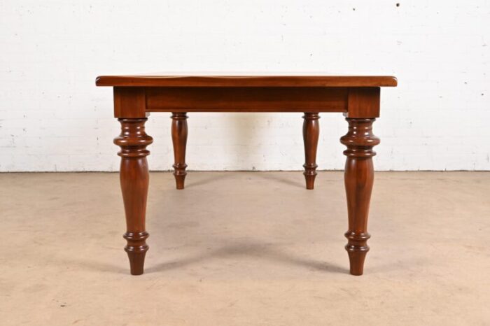 baker furniture english country solid mahogany farmhouse harvest dining table newly refinished 6341