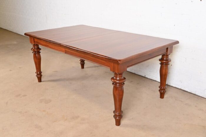 baker furniture english country solid mahogany farmhouse harvest dining table newly refinished 9460