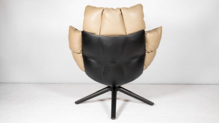 bandb italia husk leather lounge chair by patricia urquiola 9939