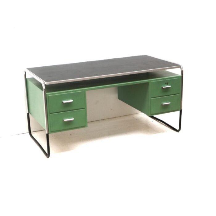 bauhaus metal desk by mauser 1930s 4281