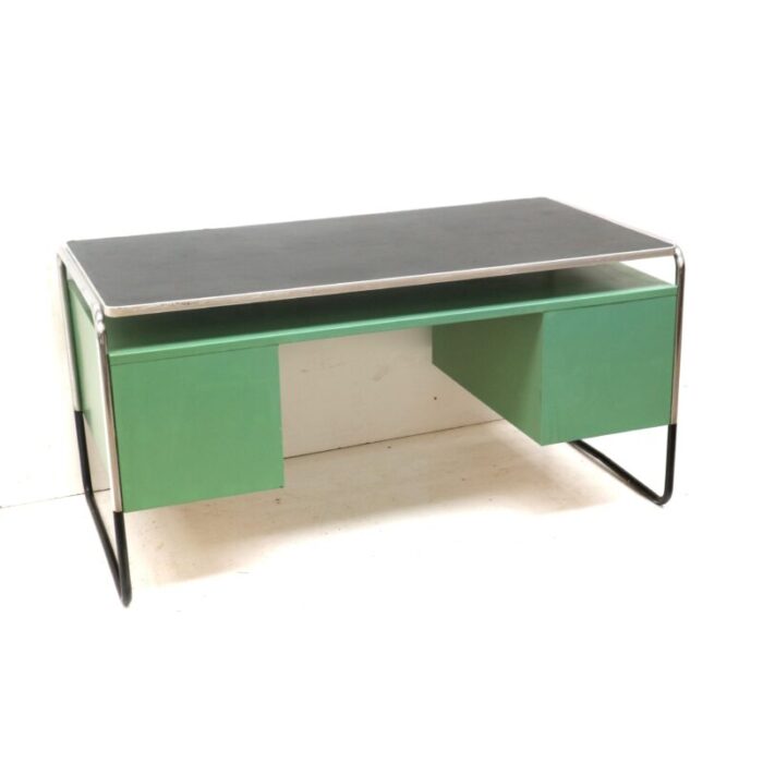 bauhaus metal desk by mauser 1930s 6397