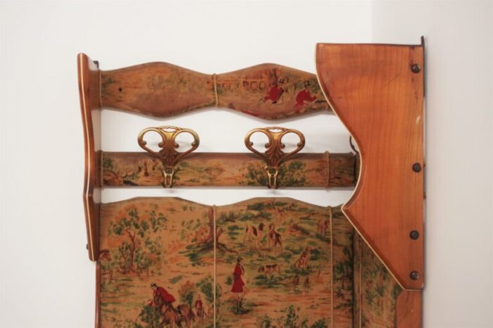 beech velvet corner coat rack 1950s 19