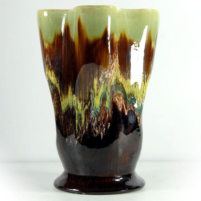 big multicolor ceramic vase from vallauris 1960s 5209