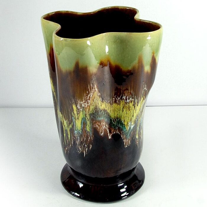 big multicolor ceramic vase from vallauris 1960s 7065