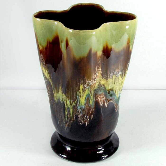 big multicolor ceramic vase from vallauris 1960s 8505