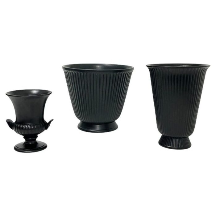 black ravenstone set from wedgwood set of 3 1