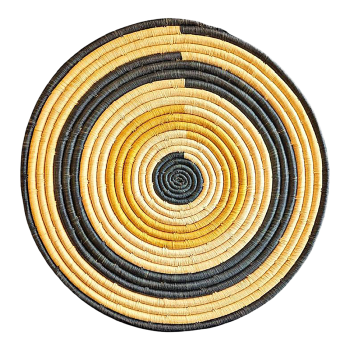 black yellow woven african wall art 5920