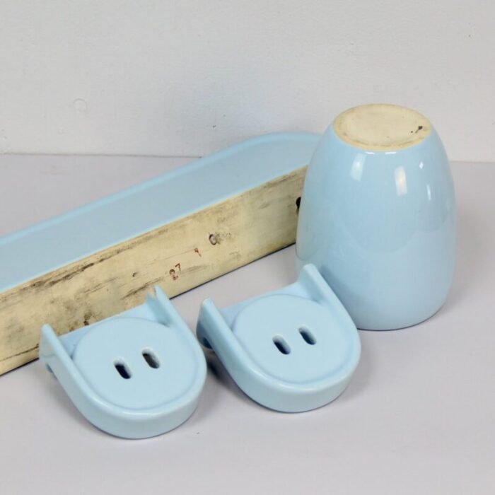 blue ceramic bath applique game set of 4 3