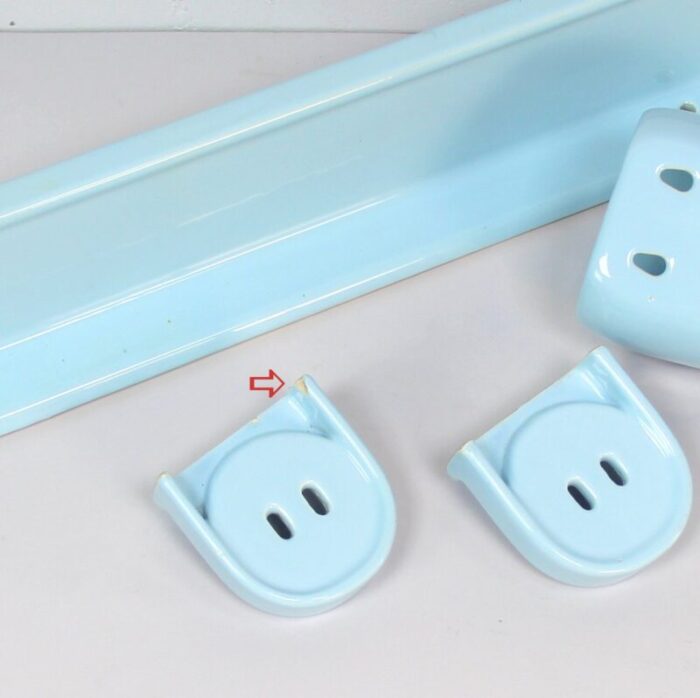 blue ceramic bath applique game set of 4 7