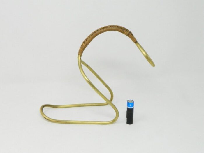 bottle holder in brass with raffia handle by carl auboeck for werksta tte carl auboeck 7