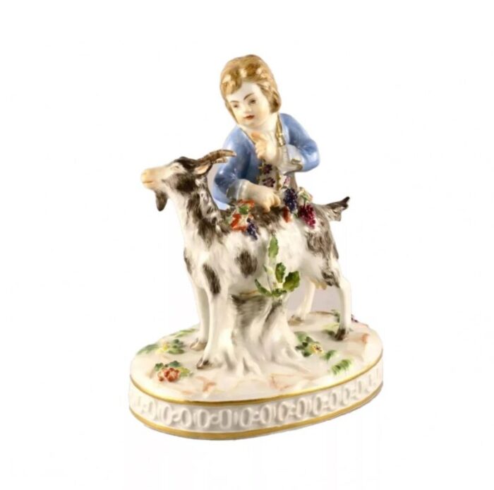 boy with a goat from meissen 1