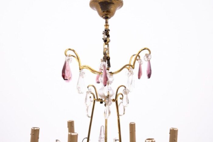 brass chandelier france 1950s 1751