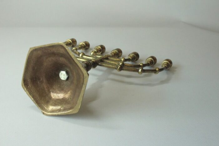 brass menorah vintage from the 70s 2223