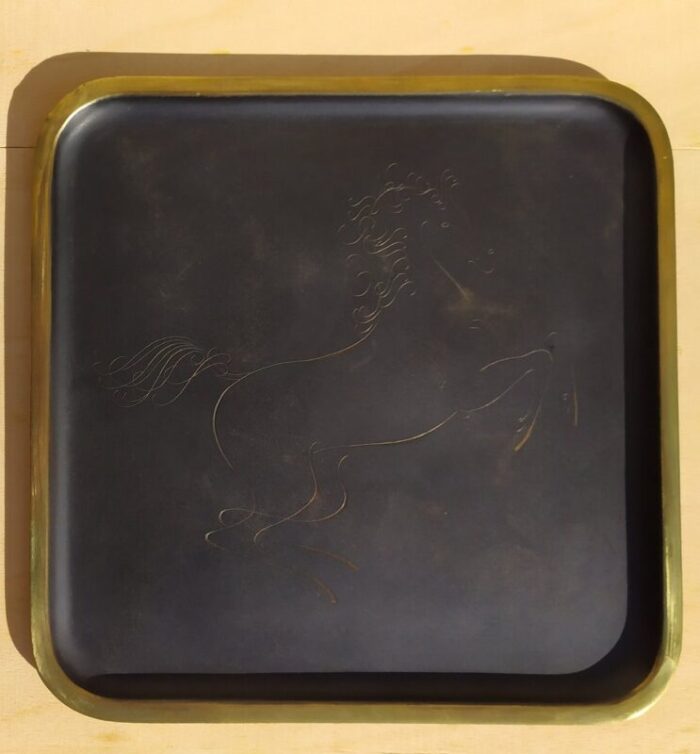 brass tray by karl hagenauer 1930s 1