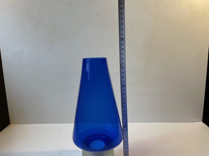 candle lamp in glass by per luetken hygge for holmegaard 1970s 6