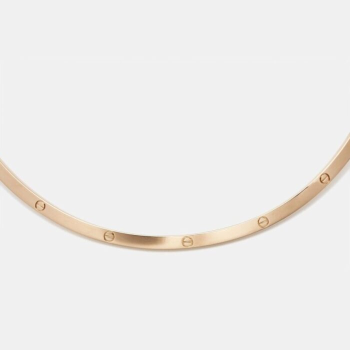 cartier love 18k rose gold collar necklace 5762