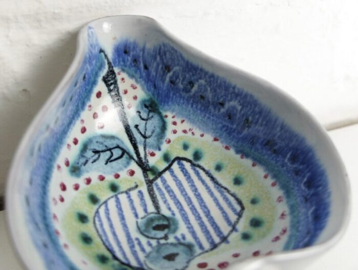 ceramic bowl by jane wahlstedt nils larsson for janikeramik sweden 1950s or 1960s 11