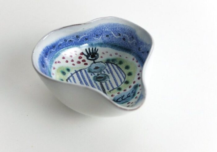 ceramic bowl by jane wahlstedt nils larsson for janikeramik sweden 1950s or 1960s 2