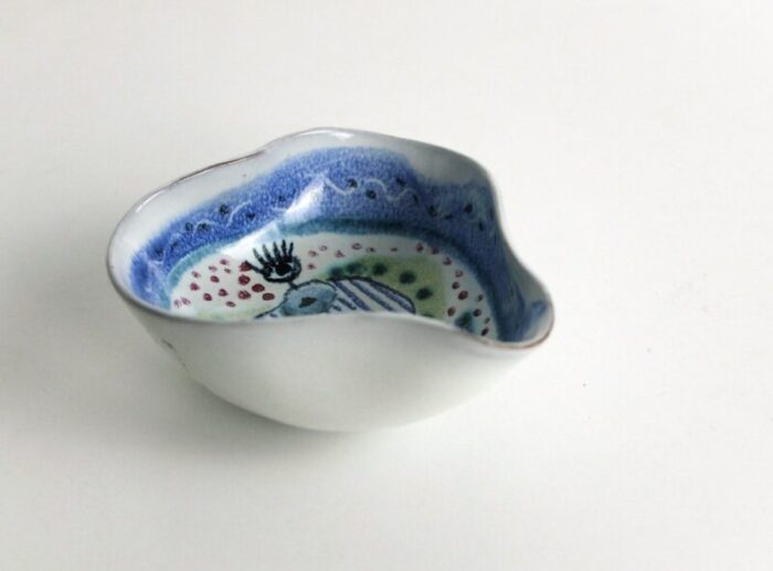 ceramic bowl by jane wahlstedt nils larsson for janikeramik sweden 1950s or 1960s 5