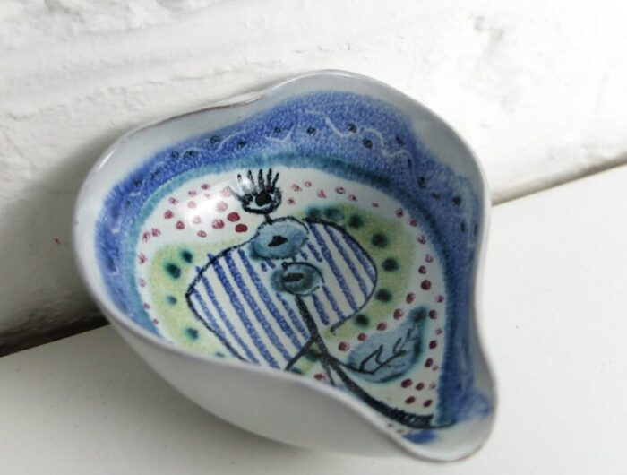 ceramic bowl by jane wahlstedt nils larsson for janikeramik sweden 1950s or 1960s 8