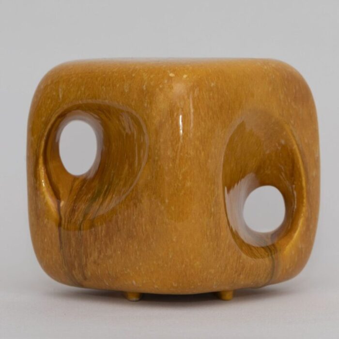 ceramic cube vase from bertoncello ceramiche 1960s 2