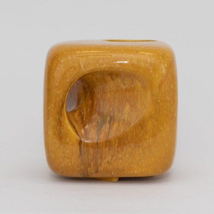 ceramic cube vase from bertoncello ceramiche 1960s 5